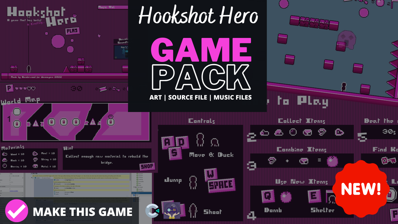 Hookshot Hero Game Pack Game Templates